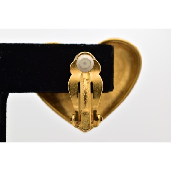Givenchy Gold Heart Earrings - Picture 9 of 12